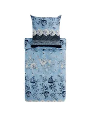 Ropa de cama de satén PARAGGI 70x90cm/140x200cm Menta azul claro