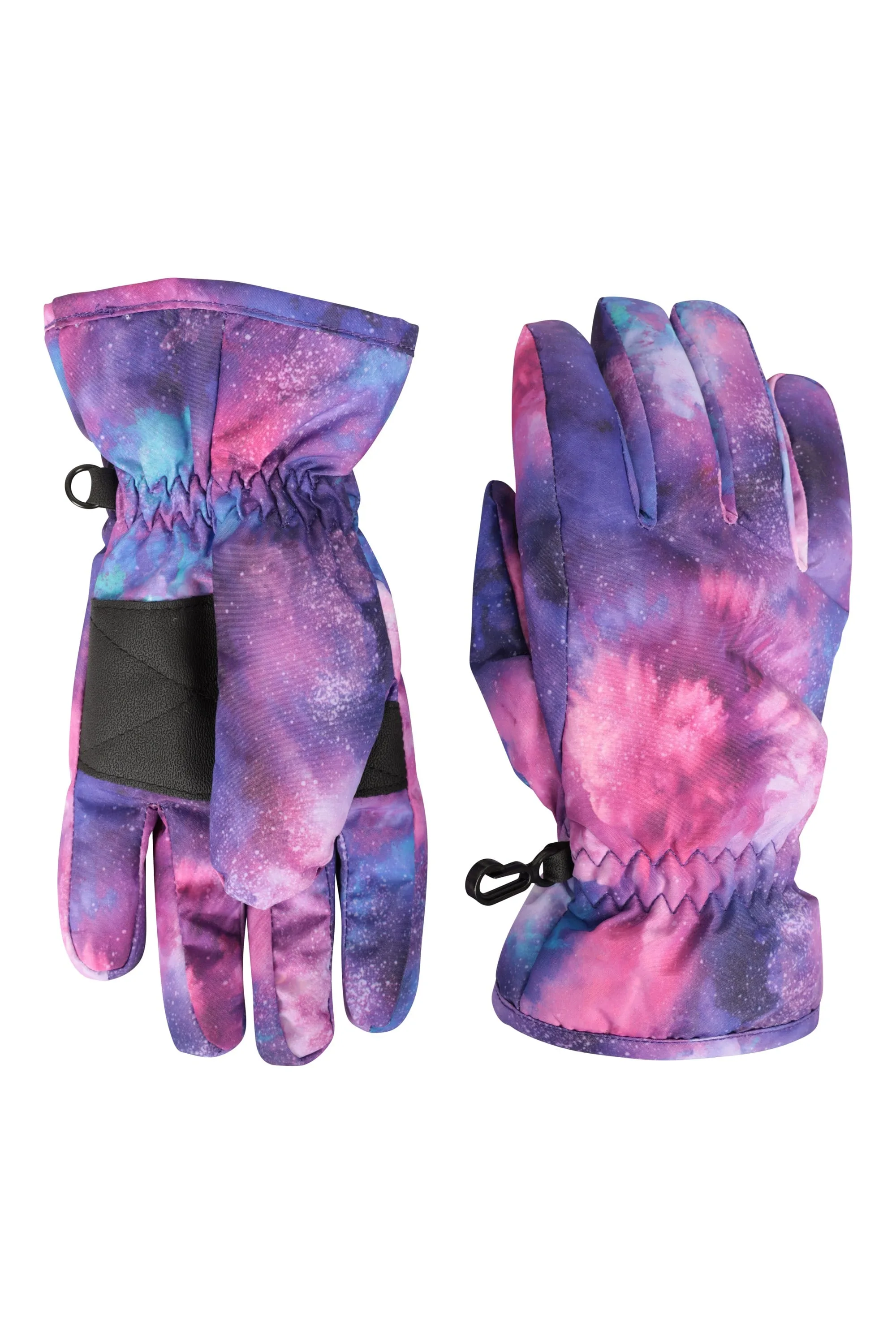 Printed Kids Ski Gloves - Purple - Purple - Size: S - Mountain Warehouse - FashionsVida
