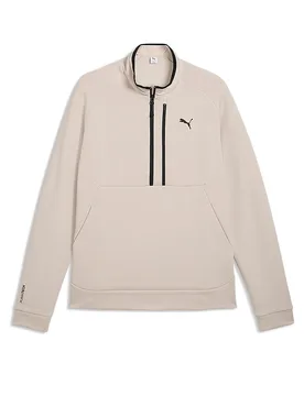 Suéter para hombre tech 1/2 Zip beige XL - Puma - FashionsVida