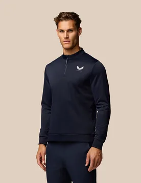 Golf Club Classic 1/4 Zip Top - Midnight Navy MIDNIGHT NAVY XL male - Castore - FashionsVida