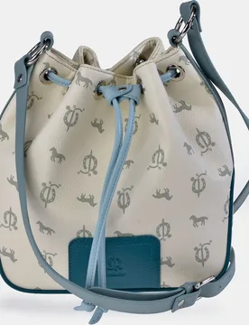 Bolso bucket en piel y lona - El Caballo - FashionsVida