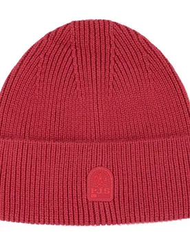 Womens Plain Red Beanie Wood - One Size - Parajumpers - FashionsVida