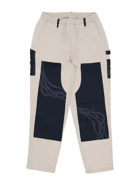 Pantalone Lungo Uomo Jhin Carpenter Pants Off White - DOLLY NOIRE - FashionsVida