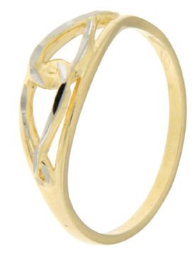 Anello Donna Oro Giallo Bianco GL100976