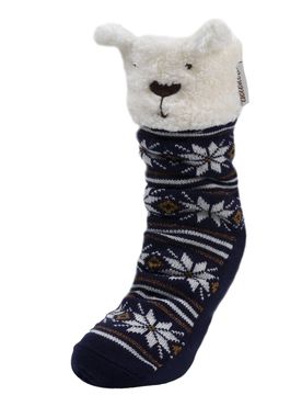 Chaussettes fourrées Jacquard marine jacquard marine 39/41