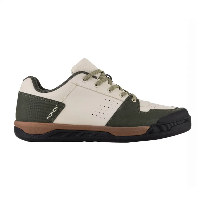 Scarpe per MTB gravel ESCAPE SPD creme olive - FORCE - FashionsVida
