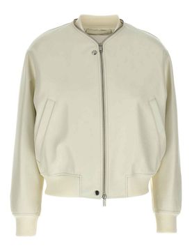 Giubbotto bomber in pelle