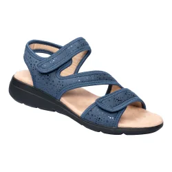 Bequem-Klettsandale „Lore“ 41 blau