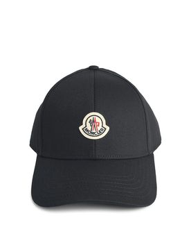 Moncler Black cotton cap