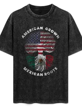 American Grown Mexican Roots Design T-Shirt Fashion Letter Print T-Shirt - Aliexpress - FashionsVida