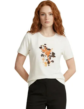 Liu Jo Damen T-Shirt Beige 515640