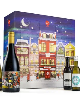 Luxury Mixed Wine Advent Calendar in Blue - Blue - Size: One Size - Virgin Wines - FashionsVida