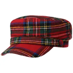 Tartan Plaid Fisherman´s Cap by - red - Damen - Size: S (55-56 cm)