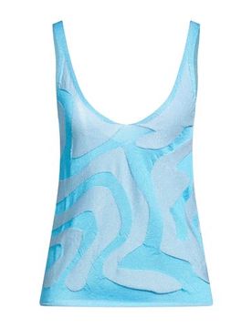 Top Damen Azurblau 32,34,36,38 Damen