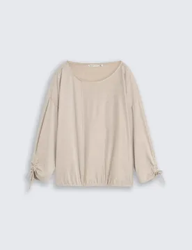 XL structured stripe T-Shirt female