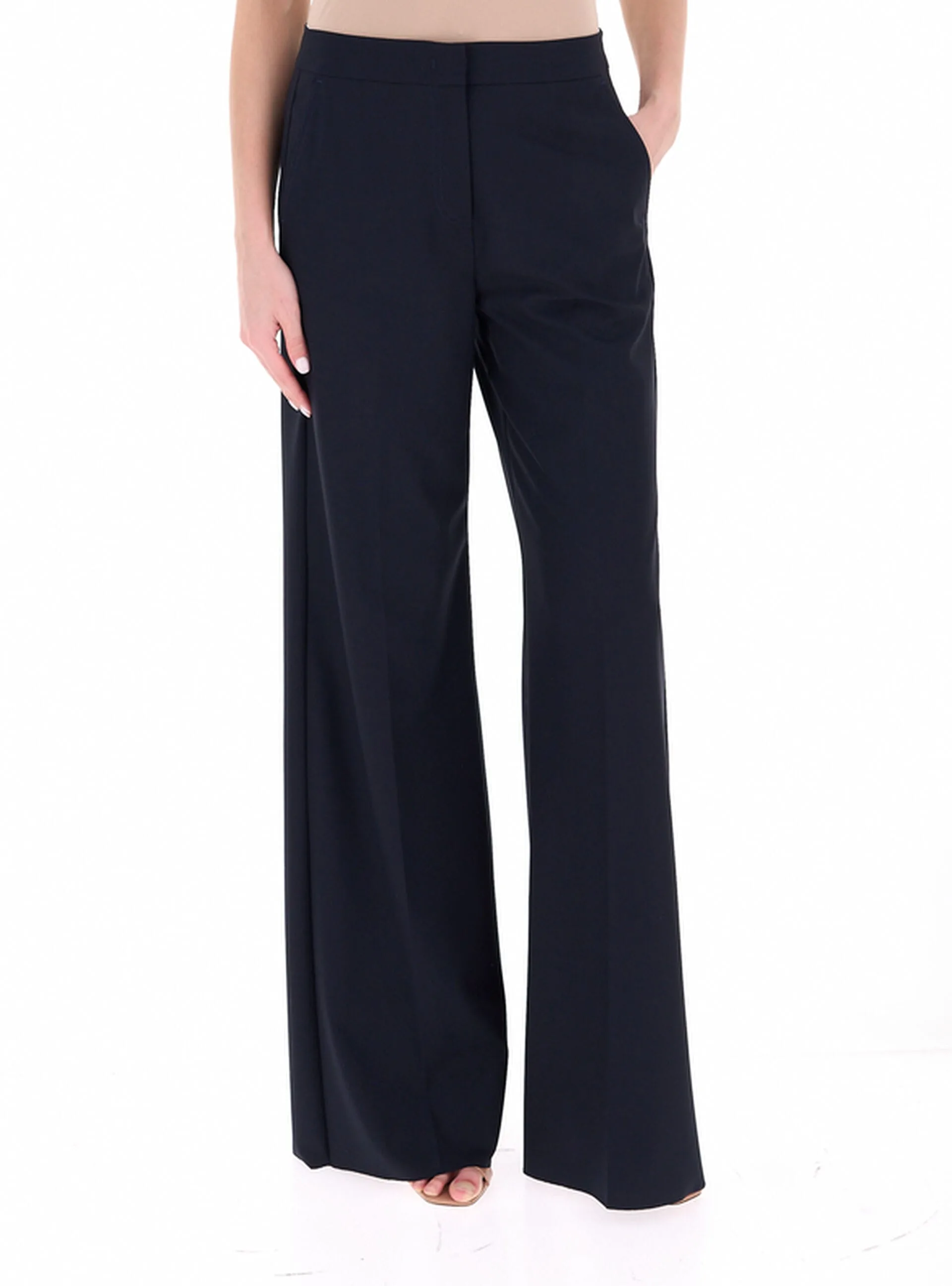 Pantalone misto viscosa BLU NAVY 42 - Marella - FashionsVida