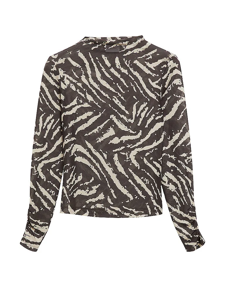 Camiseta de manga larga marrón 32 - Comma - FashionsVida