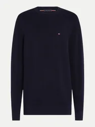 Pullover aus Strukturstrick Blau M