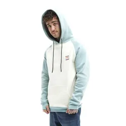 Sweat à Capuche Na Look Heather Acqua / Off White S Homme