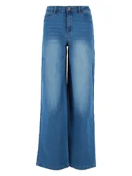 XS Wide Leg Pleat air denim female