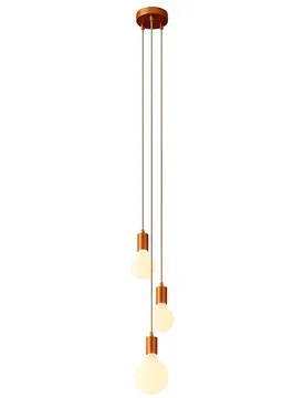 Cables Lampe Suspendue Sans Ampoule Spider 3-fall Satin Copper One Size - Creative - FashionsVida