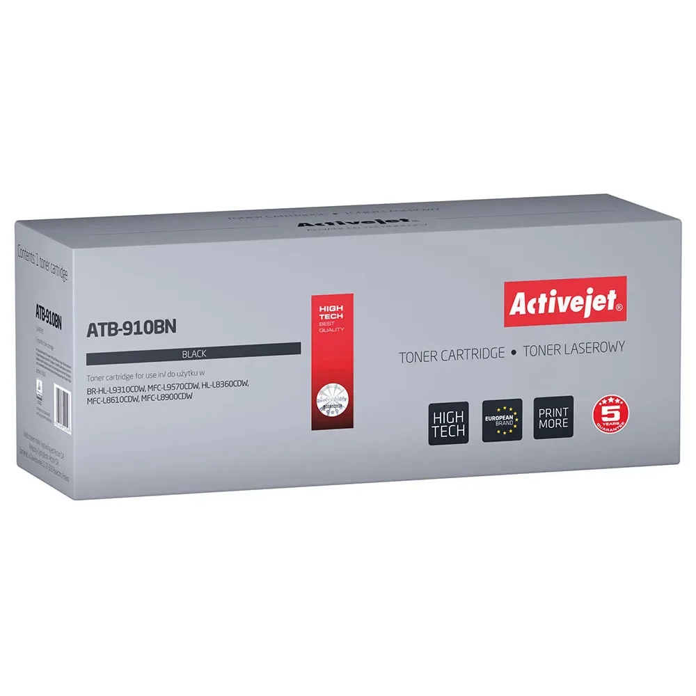 Toner Atb-910bn Brother Black One Size unisex - ActiveJet - FashionsVida