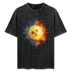 Xrp fire and water elements T-Shirt Soft Durable Cotton T-Shirt