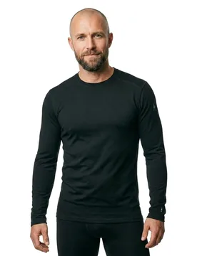 T-shirt à Manches Longues Merino 250 Crew Reconditionné Black 2XL - Smartwool - FashionsVida