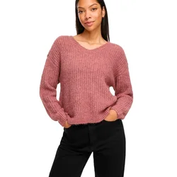 Pull à Col En V Lampe Knit Nostalgia Rose / Melange S