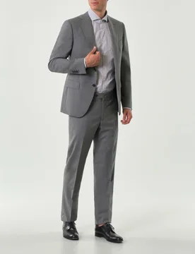 Abito Pellizzari drop7 grigio in tela di pura lana - Rodolfo Pellizzari - FashionsVida