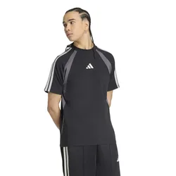 T-shirt à Manches Courtes Seasonal Essentials Colorblock Black / Grey Five / Lgh Solid Grey M