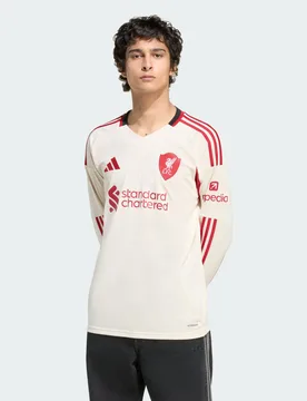 Maglia Away Long Sleeve Liverpool FC 25/26 XS Wonder White - Adidas - FashionsVida