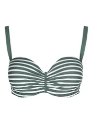 Damen Bikinioberteil Bügel-Bandeau olive 40E W