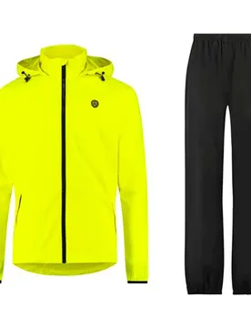 Completo Giacca E Pantaloni Go Rain Essential Black / Yellow
