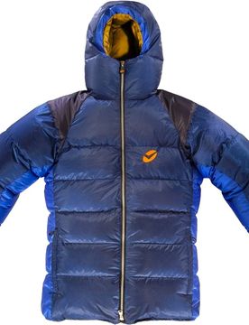 Daunenjacke aus Gänsedaune Troll Blue/Camel für Herren Größe L Blau