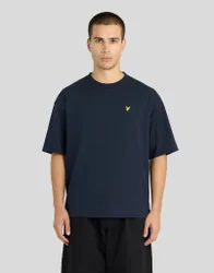 Men's Boxy Cotton T-Shirt Dark Navy