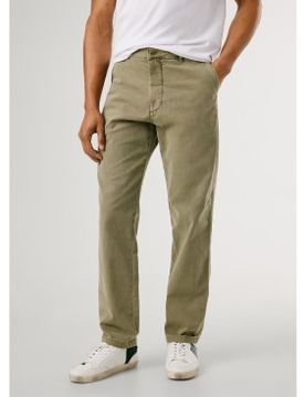 Para hombre. PM2100007 Pantalón Regular Chino Canvas (31), Casual, Algodón