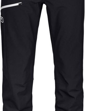 Winddichte und wasserabweisende Skitourenhose Pizol Pants M Black Raven für Herren aus Softshell Größe L schwarz