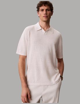 Polo Lino, Colletto Aperto, Vestibilità Regular