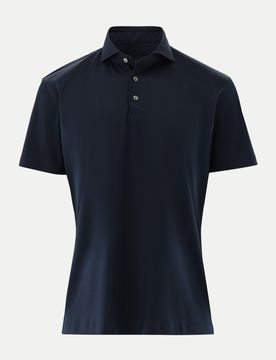 Regular-Fit Poloshirt Blau XL