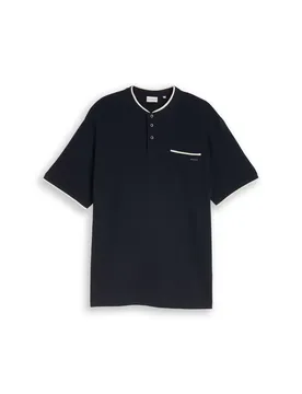 Plus structured stand-up polo male