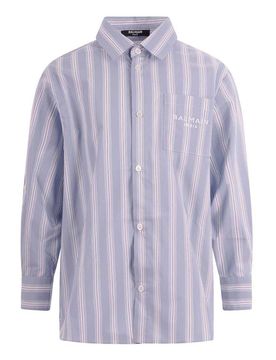 Balmain Camicia Con Logo