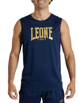T-shirt Sans Manches Big Logo Dna Blue M - Leone1947 - FashionsVida