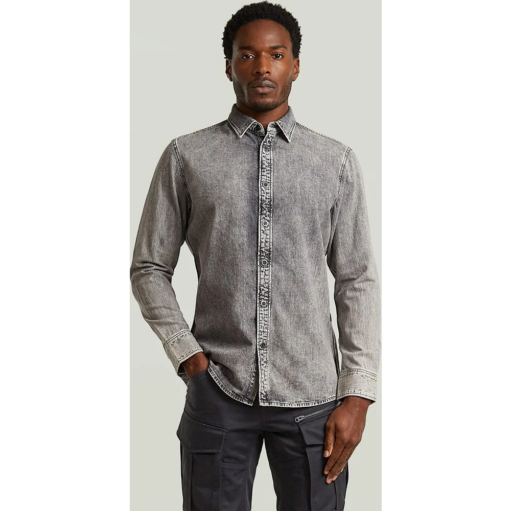 Camisa de hombre de corte ajustado y manga larga - G-Star - FashionsVida
