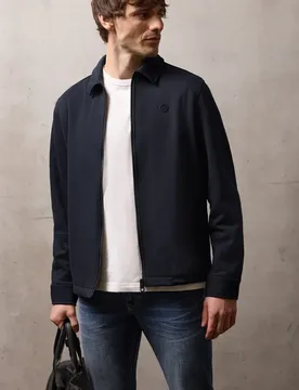 Street One Piqué Blouson male Blau - Street One MEN - FashionsVida