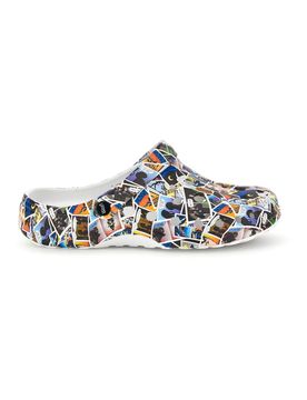 Ciabatte clog multicolore con stampa 2 46