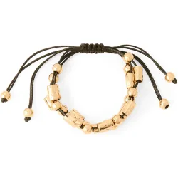 Pulsera multicuerda abalorios