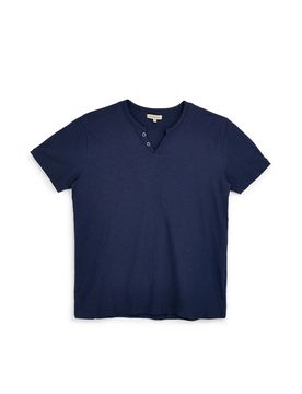 T-shirt blu con bottoni NBY1343 M