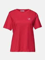 T-Shirt mit Schriftzug Rot 38