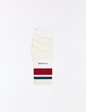 Lot De Chaussettes Rétro M Blanc